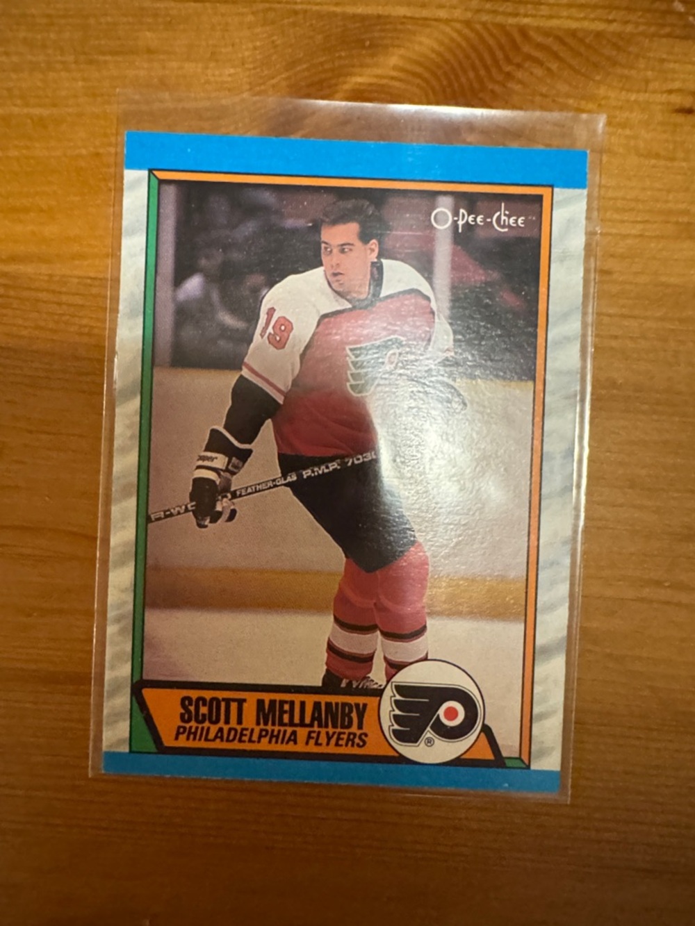 Scott Mellanby Philadelphia Flyers O-Pee-Chee Hockey Card - White & Orange